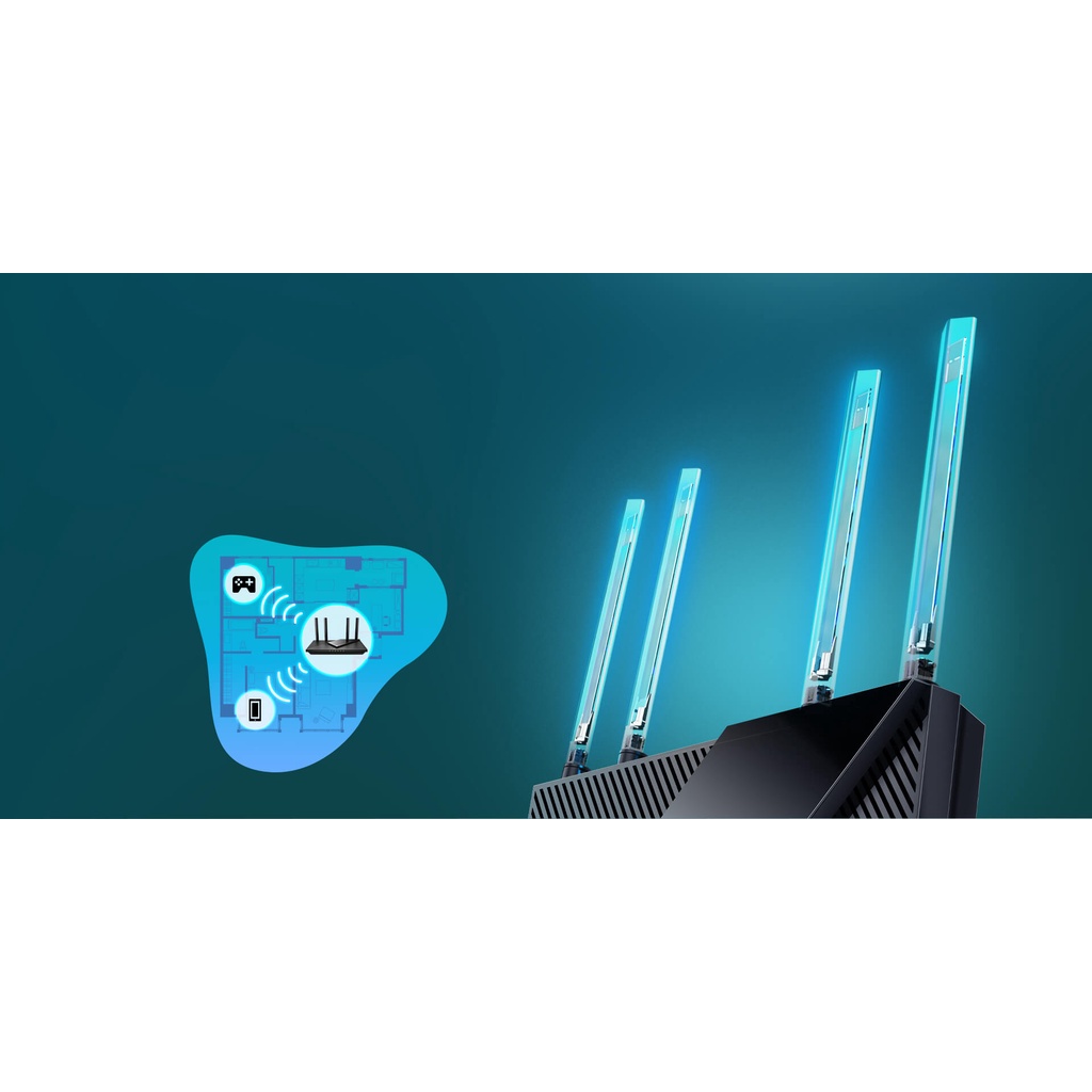 Bộ phát Wifi TP-Link Archer AX55 - Router Wifi 6 Băng tần kép AX3000 2402 Mbps - Hàng chính hãng