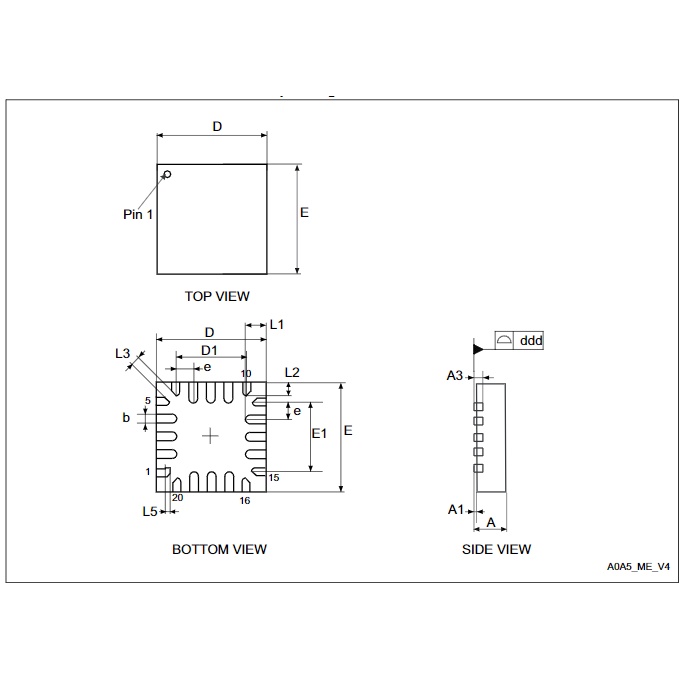Vi điều khiển STM8S003F3U6 UFQFPN20