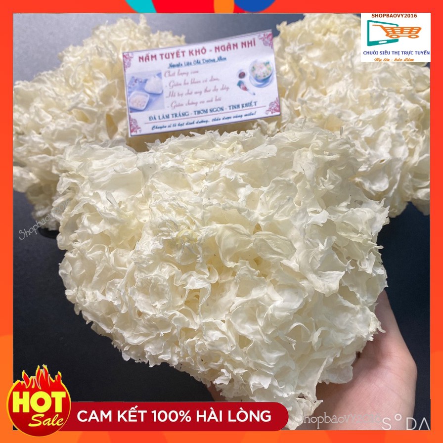 100g Nấm tuyết ❋Chè dưỡng nhan❋ Ngân nhĩ nguyên bông hàng trắng đẹp