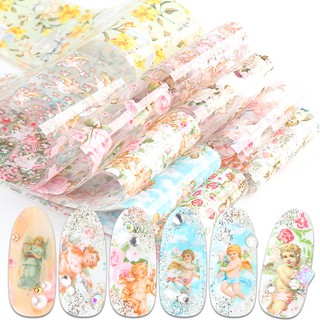 [Hàng mới về] Set 10 Sticker Trang Trí Móng Nghệ Thuật Hình Thần Tình Yêu Đẹp Mắt Diy