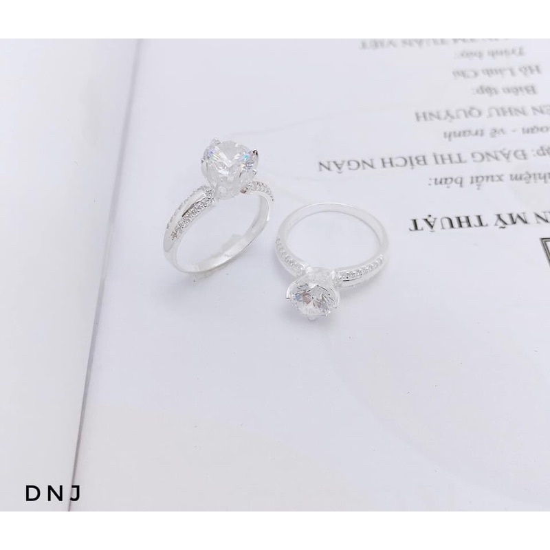 Nhẫn nữ bạc thật kiểu dáng sang trọng trẻ trung LINH MIU SILVER