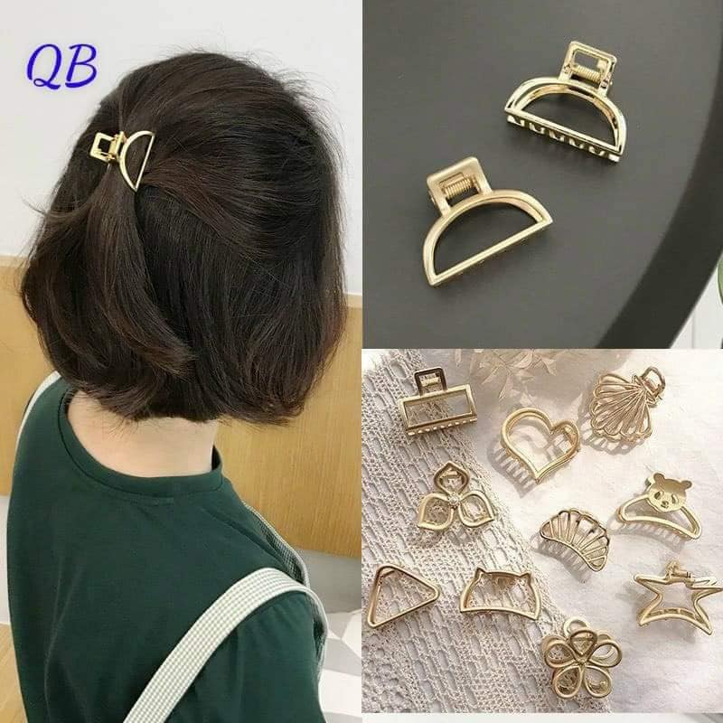 Set 8 kẹp tóc mini  xi vàng cực đẹp