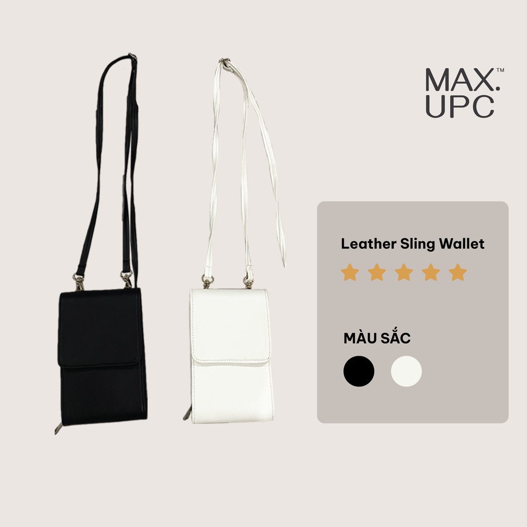 Túi Da Đeo Chéo “leather sling wallet” by Max