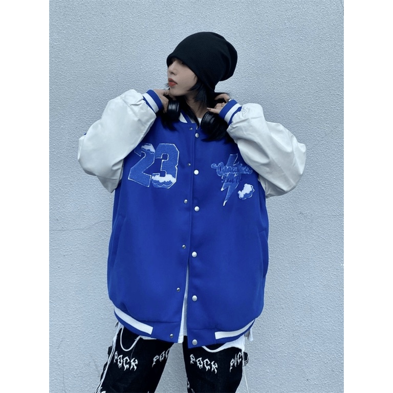 (FREE SHIP) ÁO KHOÁC BOMBER NỮ HỌA TIẾT SỐ 23 TAI SET PHONG CÁCH CÁ TÍNH SIÊU NGẦU TK 2022