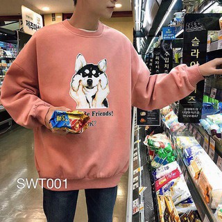 ÁO SWEATER FRIEND HUSKY