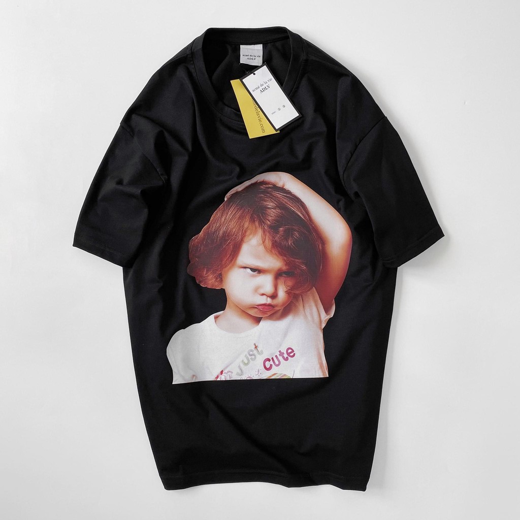 Áo thun tay lỡ ADLV Bé Quạu MSW Town , áo phông Tshirt cotton nam nữ unisex