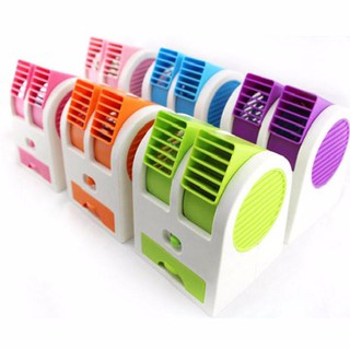 Quạt Hơi Nước Mini (Quạt Phun Sương Nước Đá 2 Cửa)
