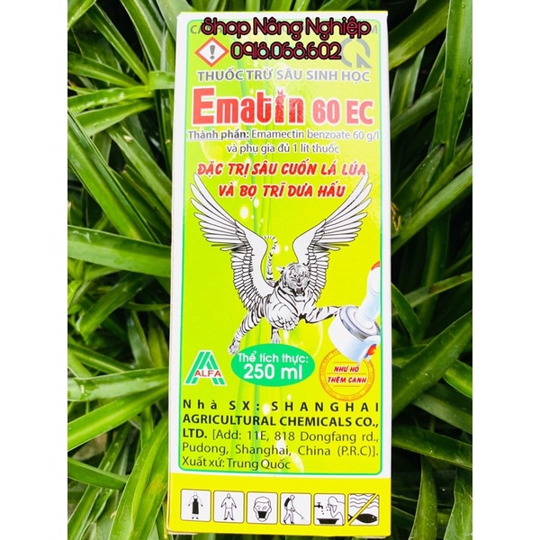 Ematin 60EC 250ml sản phẩm phòng trừ côn trùng cho cây