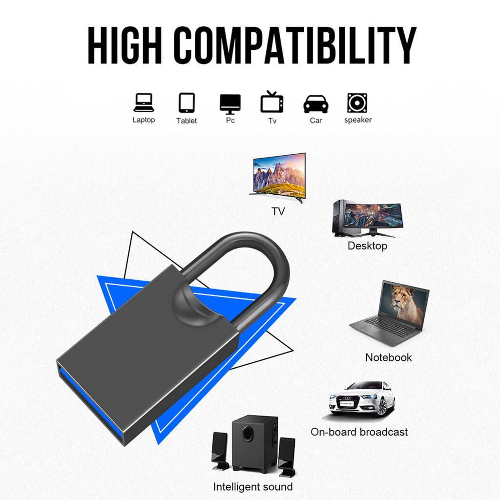 Ổ Đĩa Kim Loại Mini Usb 3.0 8 / 16 / 32 / 64gb Tốc Độ Cao | BigBuy360 - bigbuy360.vn