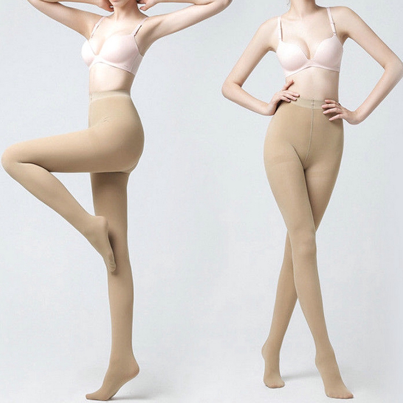 Quần tất co giãn màu trơn ấm áp cho nữ