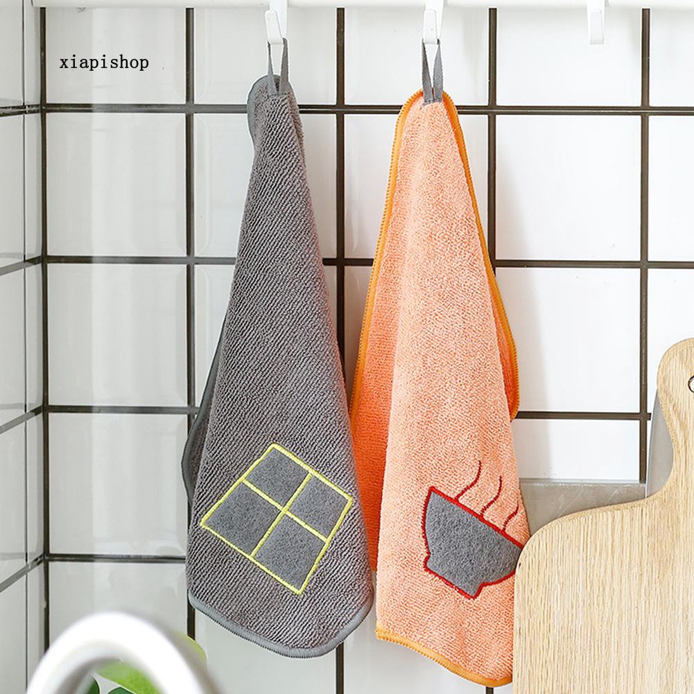 Khăn lau tay/chén dĩa thấm hút tiện lợi xinh xắn cho nhà bếp