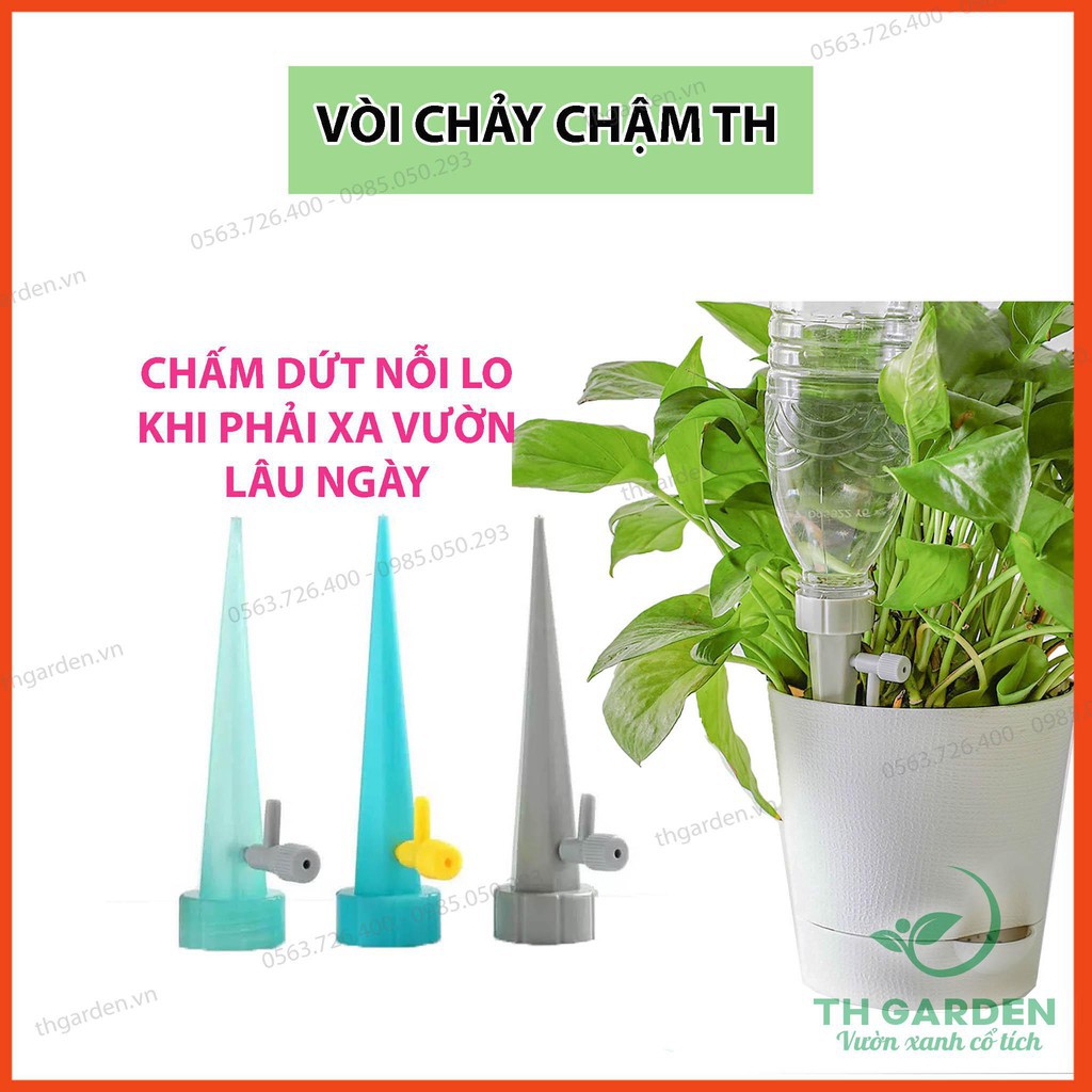 VÒI TƯỚI NƯỚC NHỎ GIỌT CHẢY CHẬM TỰ ĐỘNG - Lắp vừa nhiều mẫu chai trên thị trường ( Lavie, Coca, 0 độ...)