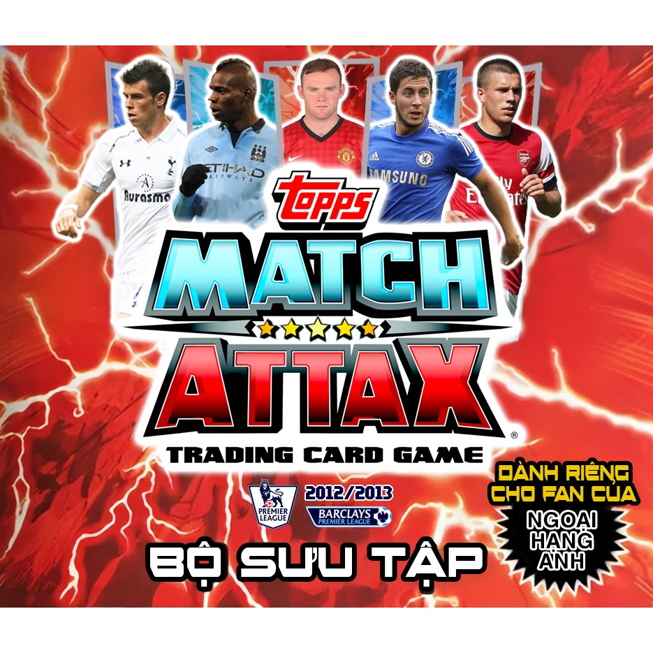 Bộ Sưu Tập 80 Thẻ In Match Attax 2012-13 Poca