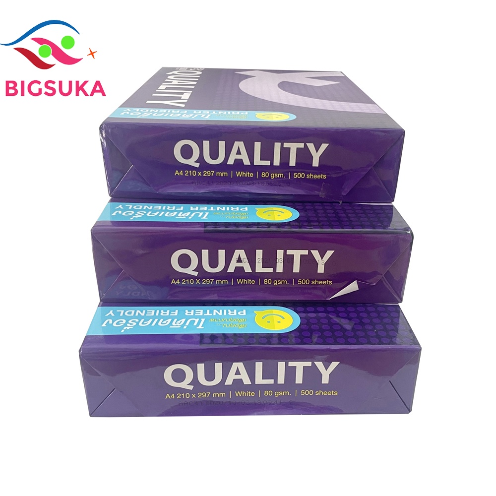 Giấy in A4 Quality 80gsm 500 tờ siêu mịn - xuất xứ Thái Lan BIGSUKA