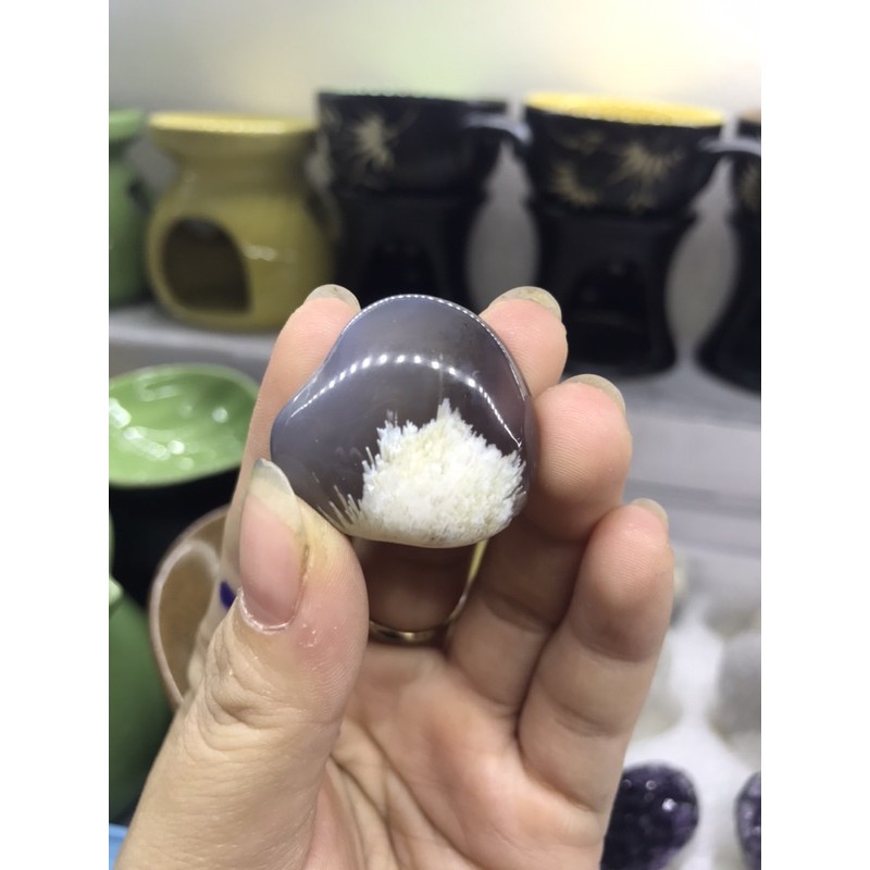 Viên to Mã não Agate mài bóng Đá thanh tẩy Tumble