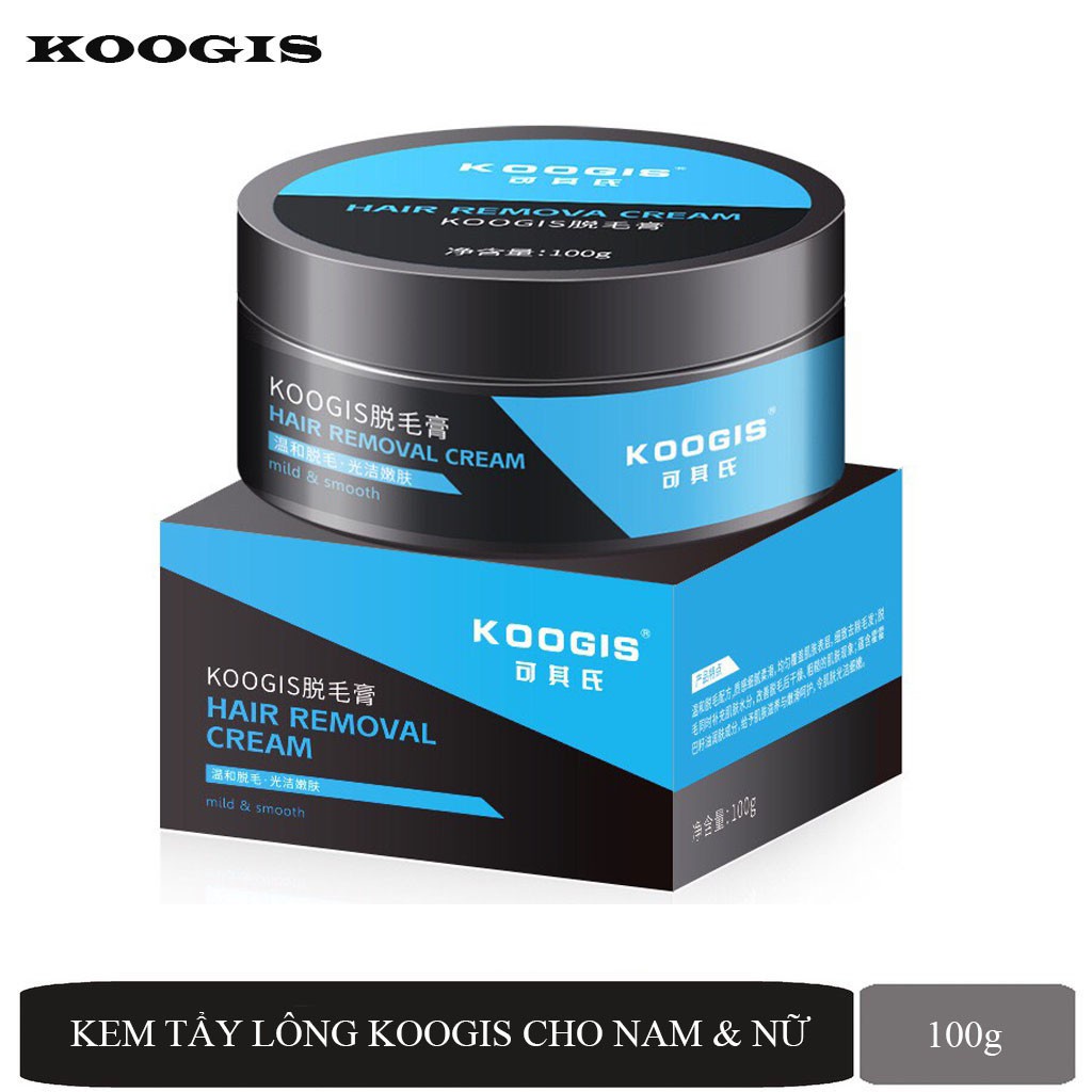Kem tẩy lông Koogis loại bỏ lông chân và lông mặt gọn gàng