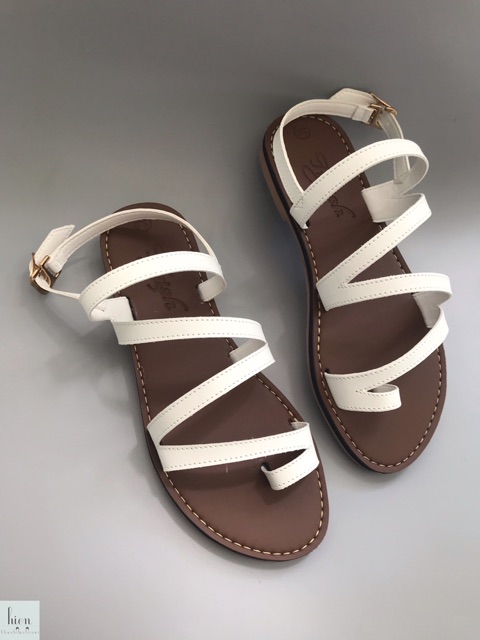 Giày sandal bệt tigish xỏ ngón quai mảnh size 35 36