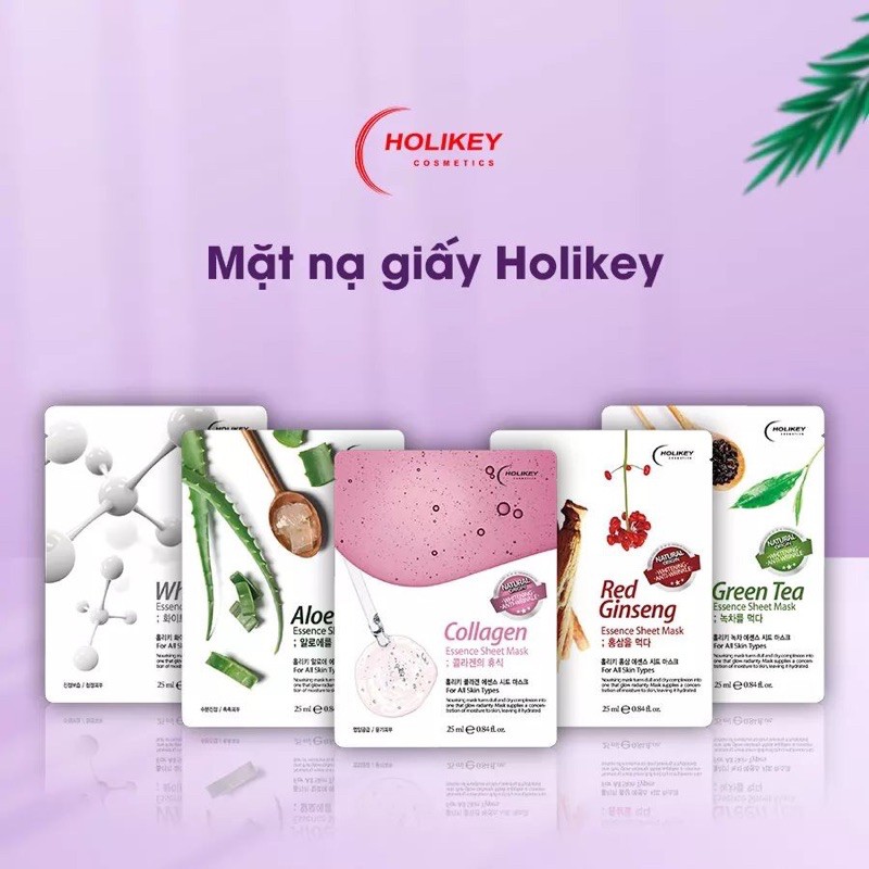 Mặt Nạ Holikey Aloe Essence Sheet Mask Tinh Chất Lô Hội Thiên Nhiên 25ml