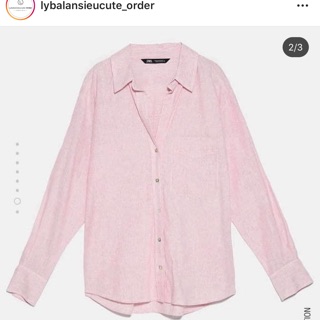 Sơ mi kẻ hồng 2157/024 + 2% shopee