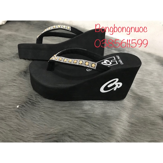 Dép xuồng cao 9cm