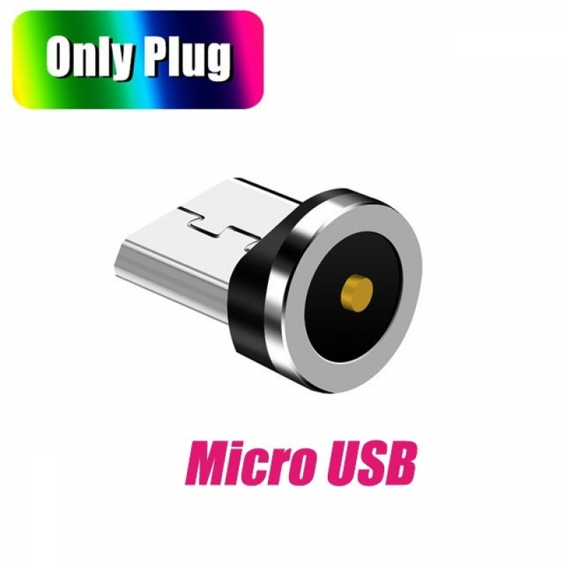 Đầu cắm nam châm tròn micro USB type C Aresko chống bụi cho điện thoại