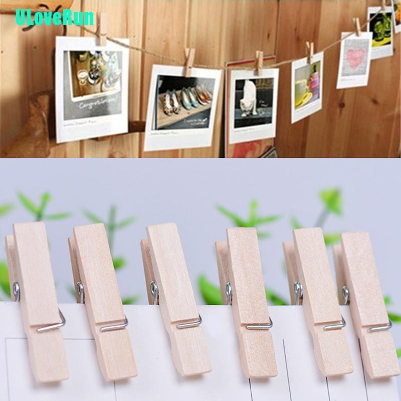 Kẹp Gỗ Tự Nhiên Mini 50x25MM Treo Ảnh Tiện Dụng