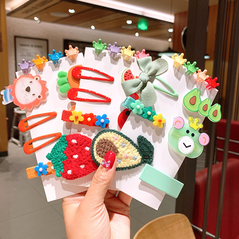 Kẹp Tóc Hình Trái Cây Đính Nơ Xinh Xắn Cho Nữ