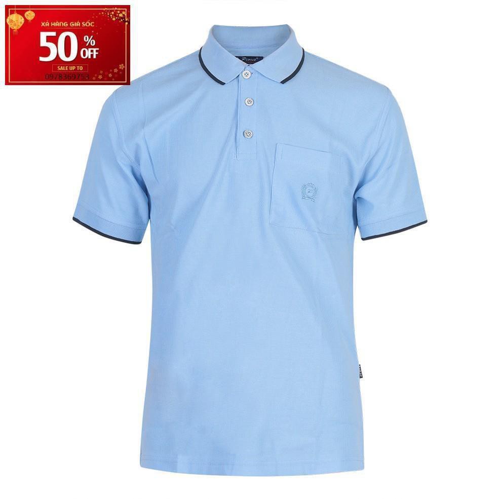 Áo thun nam cổ bể có túi pious CT001 (XANH)