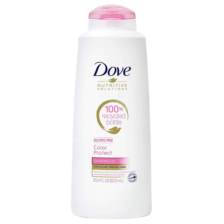 Dầu gội DOVE 603ml phục hồi tóc khô xơ, giữ màu tóc nhuộm, cho mái tóc dày bồng bềnh