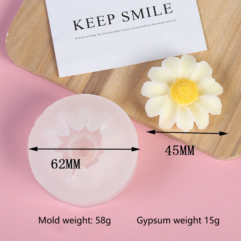 CONOPERY Khuôn silicone làm bánh tạo hình hoa cúc sáng tạo DIY