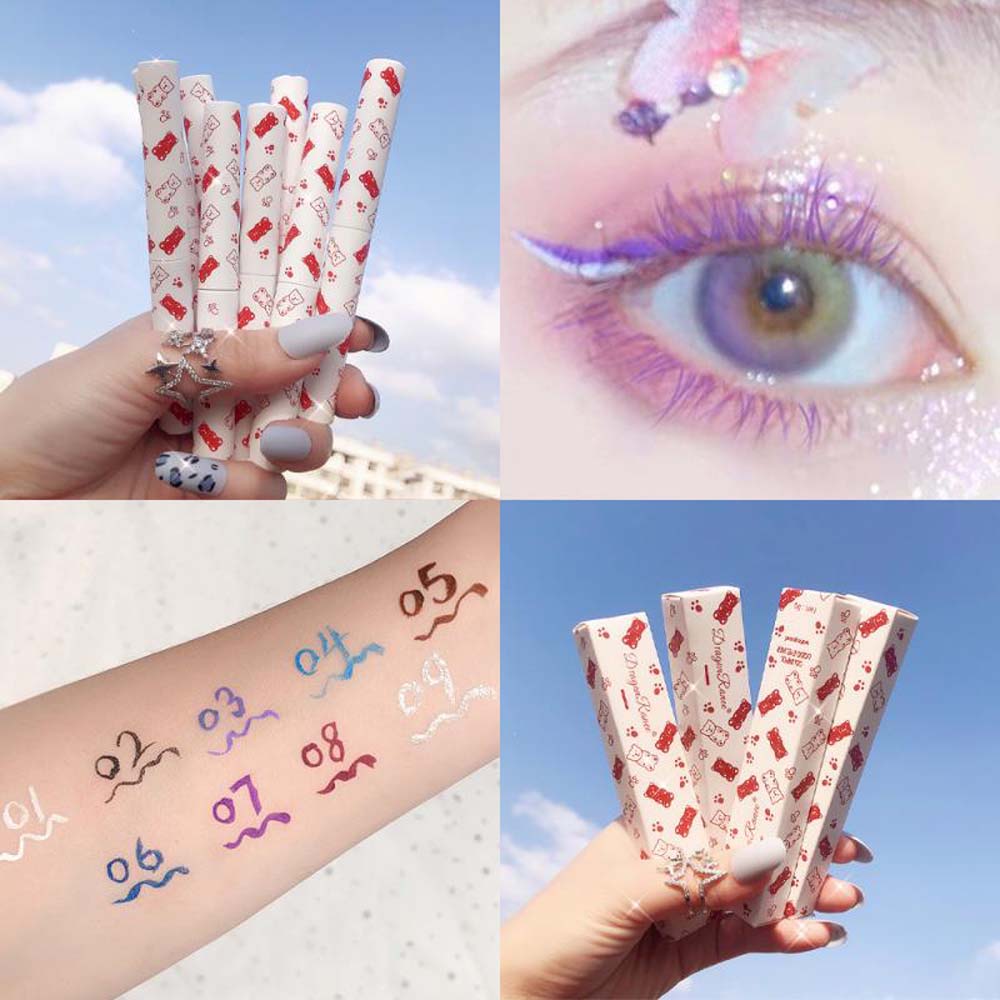 [Hàng mới về] Bút Kẻ Mắt Dạng Lỏng Nhanh Khô Kháng Nước Và Mồ Hôi Lâu Trôi Nhiều Màu Tùy Chọn
