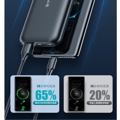 Sạc dự phòng WEKOME WP-187/WP-189 10000-20000 mAh tích hợp sạc nhanh PD20W