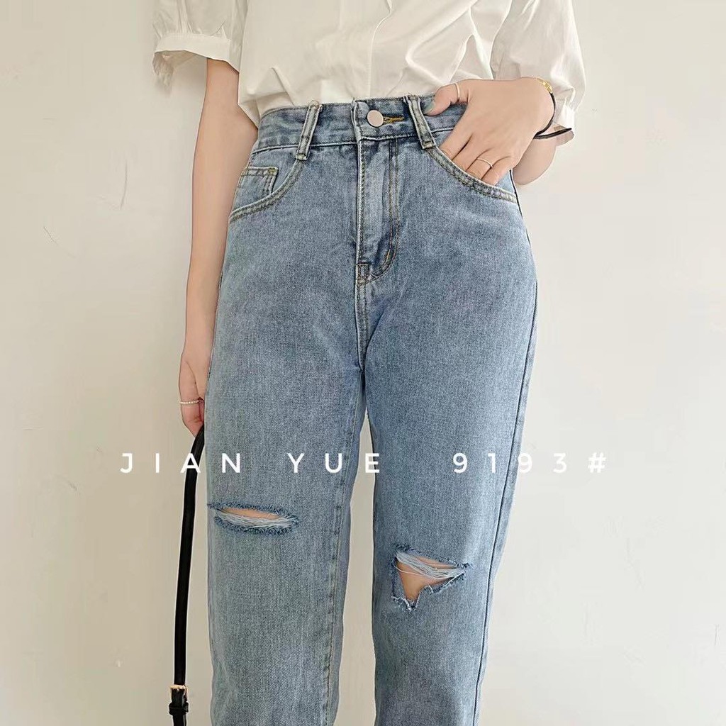 QUẦN BAGGY QBG RÁCH 2GAU TUA RUA QBG9193