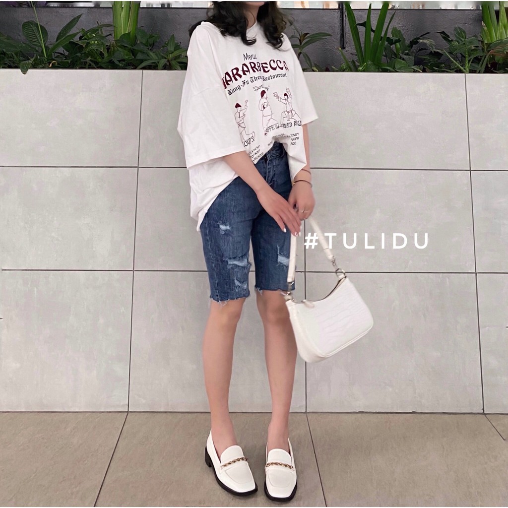 Quần Jeans Ngố Lửng Nữ Lưng Cao Rách Tulidu Hàng Cao Cấp  Quần Bò Ngố Nữ Co Giãn Nâng Mông KB725.142