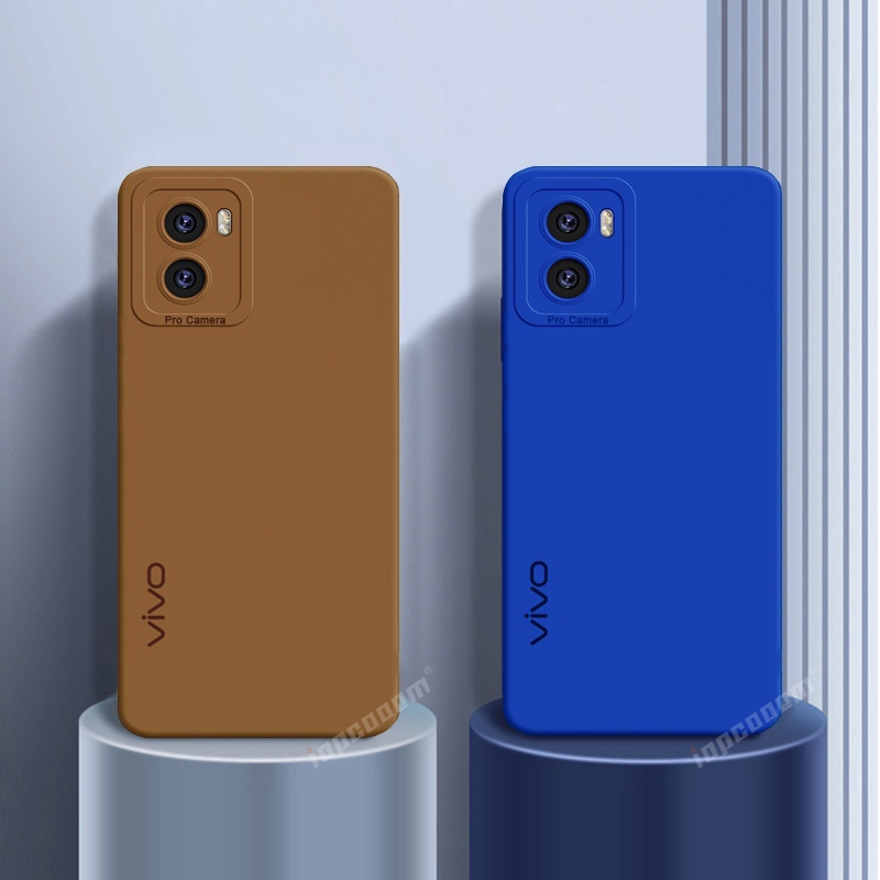 Ốp Điện Thoại Silicon Mềm Màu Trơn Cho VIVO Y15S Y15A Y15C Y01 Y21S Y21G Y21T Y21 Y21A Y21E Y33S Y33T T1X 4G T1 Pro 5G