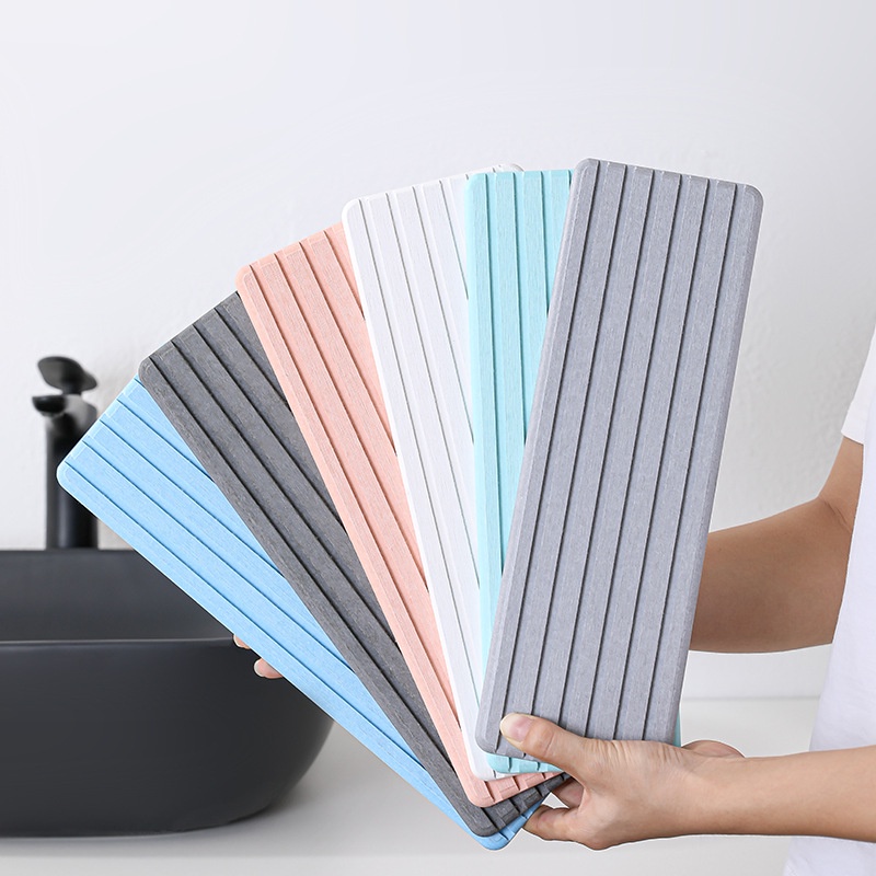 Tấm lót hình chữ nhật thấm hút tốt tiện dụng cho nhà tắm/ khách sạn