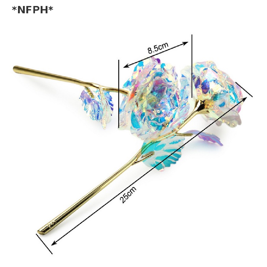 [NFPH] Quà Tặng Ngày Lễ Tình Nhân Bằng Lá Nhôm Màu Vàng Hồng Sáng Tạo Lâu Trôi Cho Ngày Cưới Vĩnh Cửu