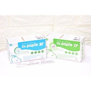 Khăn lau hạ sốt Dr.Papie Cho Bé Sơ Sinh, Bé Trên 3 M làm mát da bé, tạo cảm giác dễ chịu,sảng khoái cho bé khi nắng nóng
