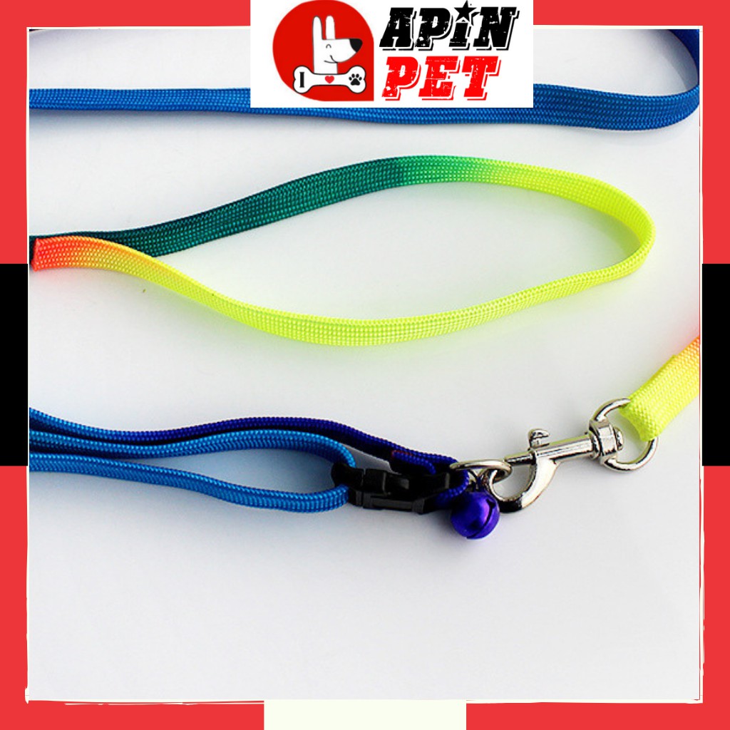 Dây Dắt Chó Mèo Đi Dạo 7 Sắc Màu Cute-Shop Apin Pet