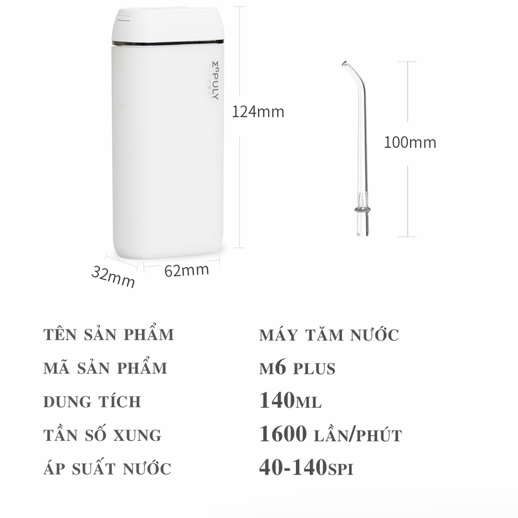 MÁY TĂM NƯỚC XIAOMI TIỆN DỤNG CÔNG SUẤT LỚN- TĂM NƯỚC XIAOMI CHÍNH HÃNG DÙNG ĐI DU LỊCH, CÔNG TÁC- MÁY TĂM NƯỚC ENPULY