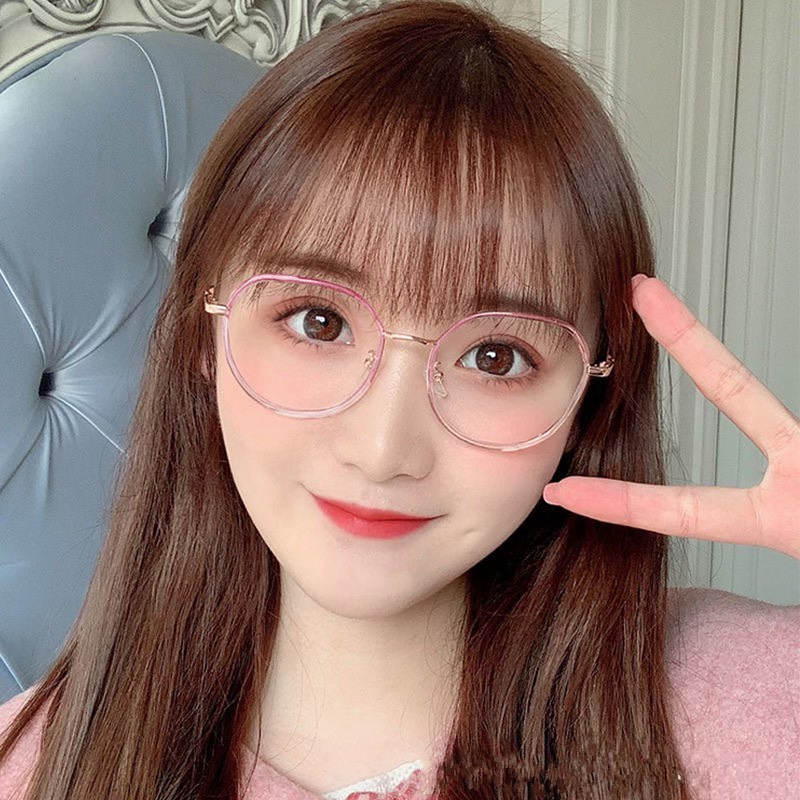 Mắt Kính Unisex Nam Nữ Form Tròn Đa Giác Bọc Viền Lyly 613 Phong Cách Ulzzang - Hata24h