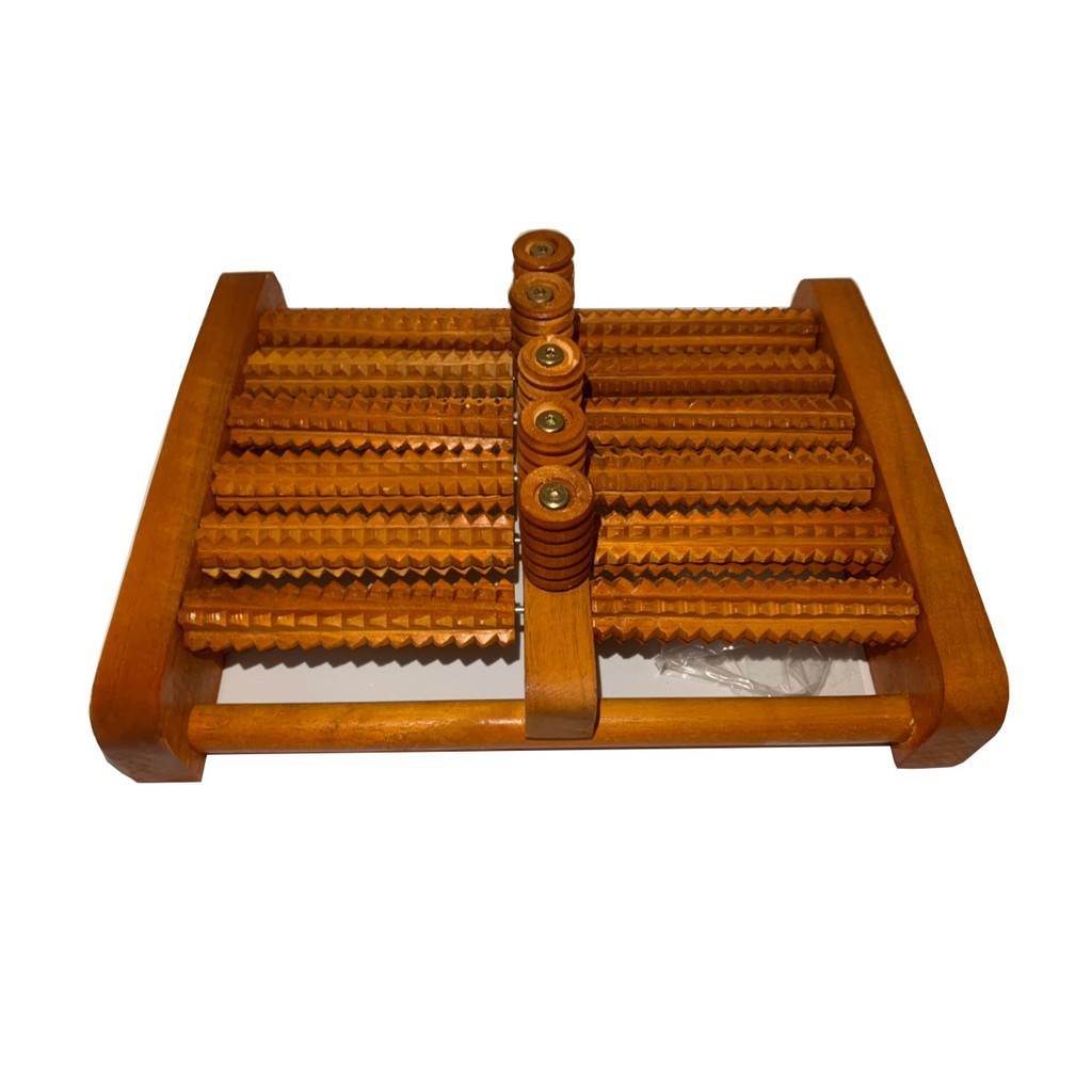 Bàn lăn chân gỗ Massage 6 hàng ( 31 x 24 x 10 cm)