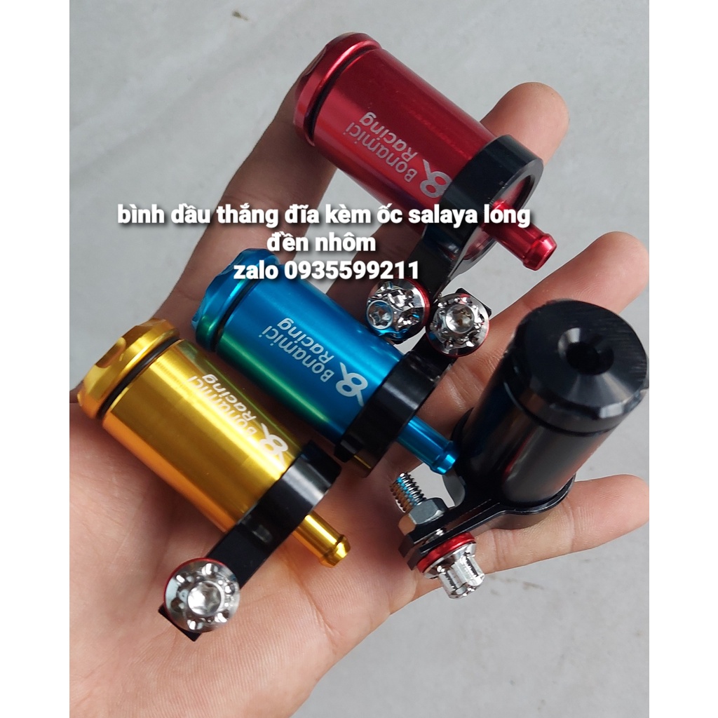 Bình Dầu Thắng Đĩa Bonamici Kèm Ốc Salaya Long Đền Nhôm Nguyên Khối
