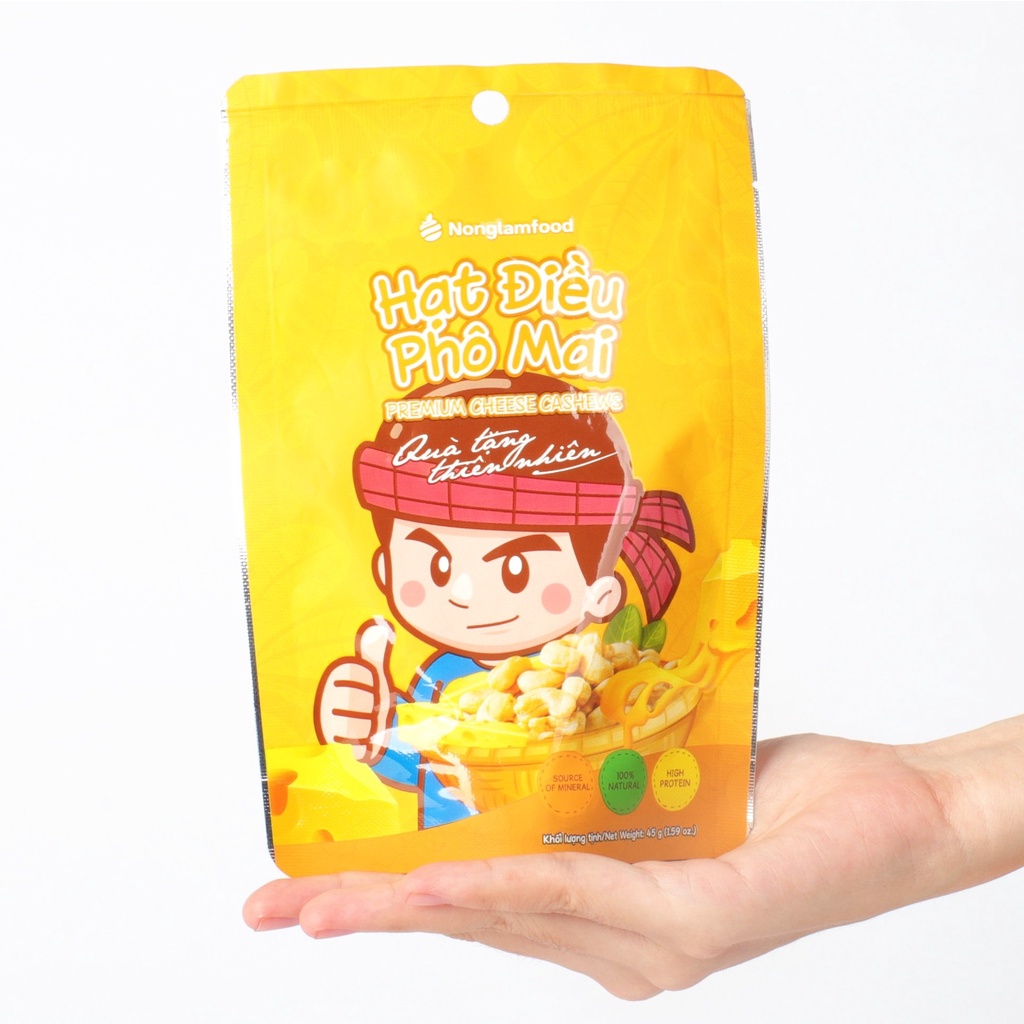 Hạt điều phô mai Nonglamfood 45g | Premium cheese cashews