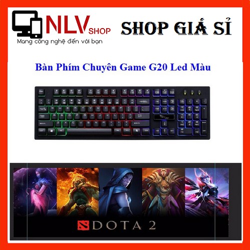 Freeship - Deal Hot Bàn Phím Chuyên Game G20 Led + Lót Bàn Phím Chuột Dota2