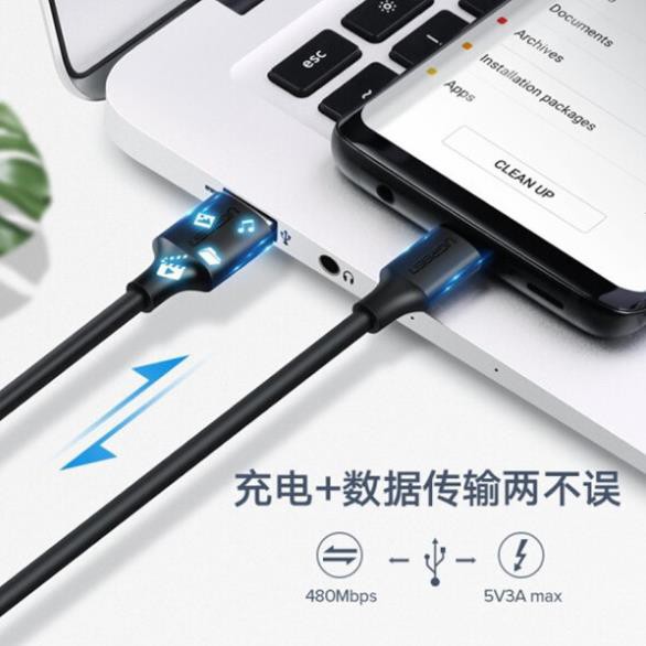 Cáp USB Type C to USB 2.0 Ugreen 60116 dài 1m  cao cấp ✔HÀNG CHÍNH HÃNG ✔