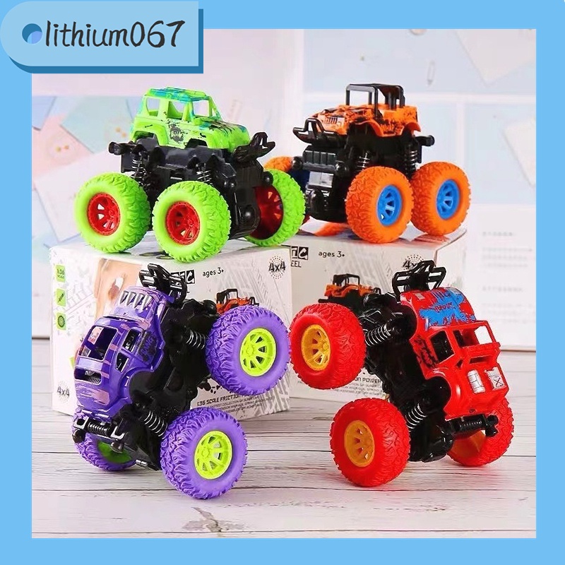 Lithium067 ĐỒ CHƠI XE ĐUA ĐỊA HÌNH QUAY 360 ° HÀNG HỘP CAO CẤP 4 bánh Mô phỏng mô ô tô trẻ em