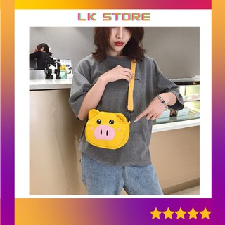 TÚI ĐEO CHÉO HỌA TIẾT CON HEO HÀNG LOẠI 1 SHD8