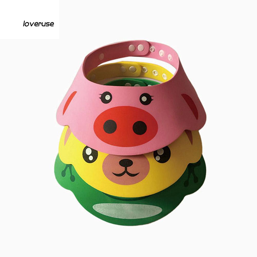 Mũ đội đầu chắn nước khi tắm gội đáng yêu cho bé