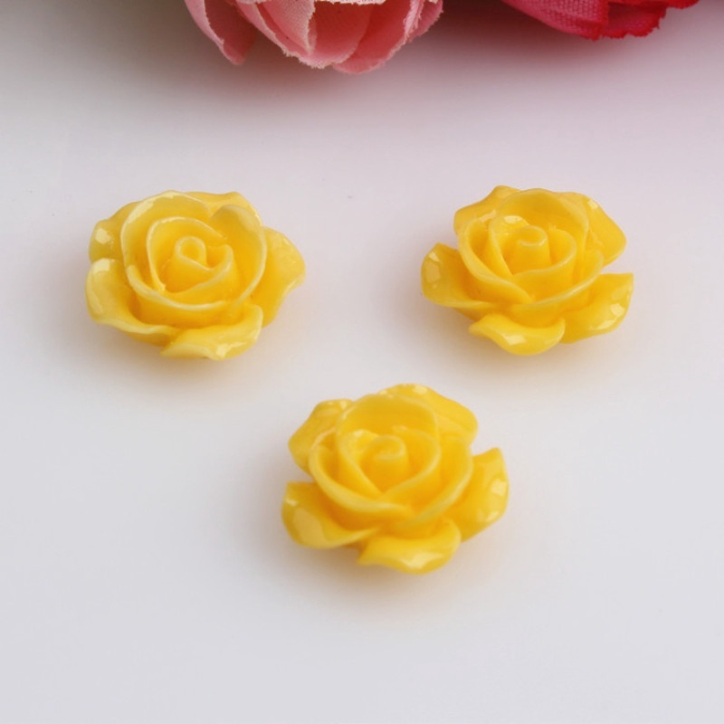 Set 50 phụ kiện trang trí hình hoa hồng xinh xắn